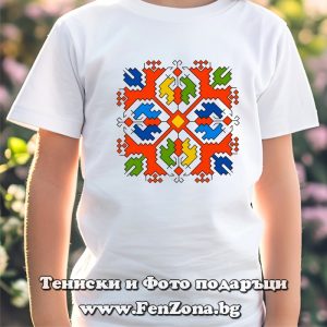 Детска тениска с шевица 34