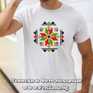 Мъжка тениска с шевица 32