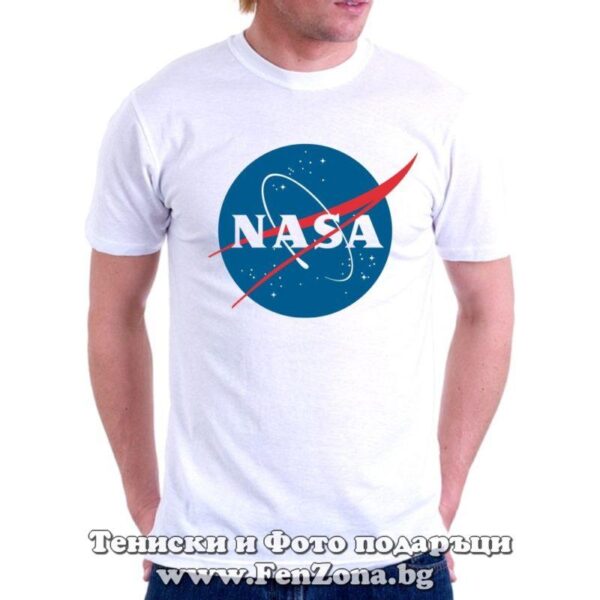 Мъжка тениска с лого NASA 01