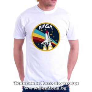 Мъжка тениска с лого NASA 02