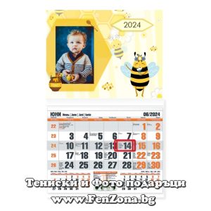 Календар със снимка в рамка Пчела