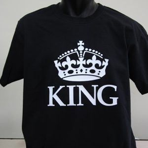 Мъжка тениска с надпис King