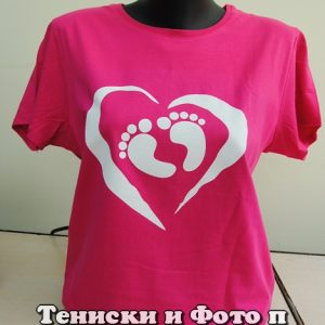 Дамска тениска за бременни с крачета