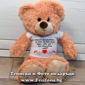 Мече с надпис Моя единствена любов