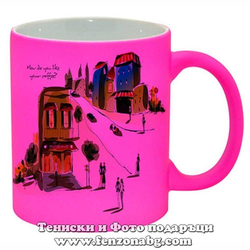 Електрикова чаша с матов ефект - цикламена - Image 2