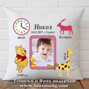 Бебешка възглавница - визитка - Модел 02-002