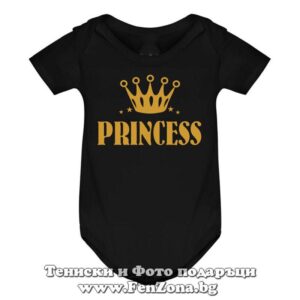 Бебешко боди с надпис - Princess - Image 2