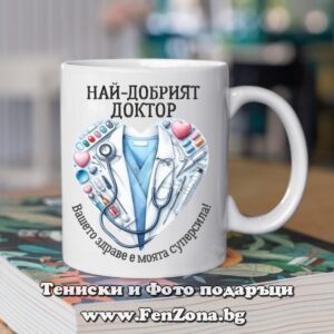 Чаша с надпис Най-добрият доктор
