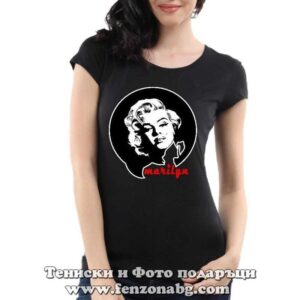 Дамска тениска с надпис Merilyn Monro