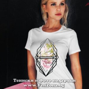 Дамска тениска с щампа Boho – Flowers 02