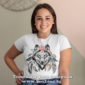 Дамска тениска с щампа Boho – Wolf