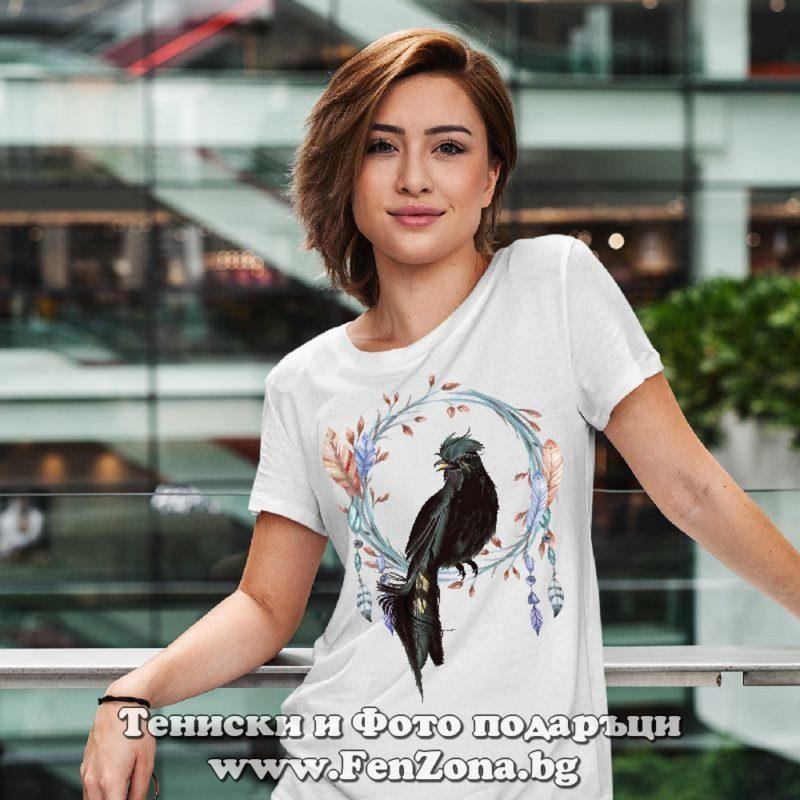 Дамска тениска с щампа Boho – Bird