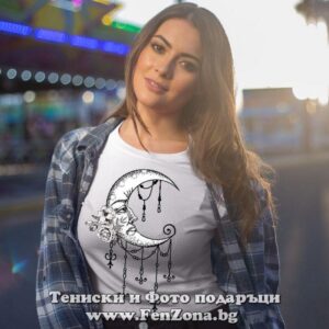Дамска тениска с щампа Boho – Moon