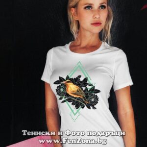 Дамска тениска с щампа Boho – Bird 02