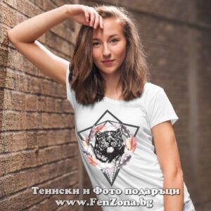 Дамска тениска с щампа Boho – Tiger