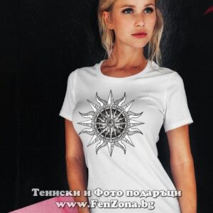 Дамска тениска с щампа Boho – Sun 02