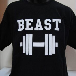 Мъжка тениска с надпис Beast