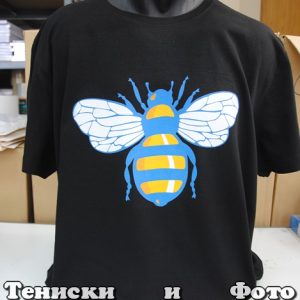Мъжка тениска с пчела
