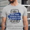 Мъжка тениска с надпис Емил за жените е магнит