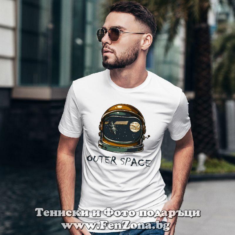 Мъжка тениска с щампа – Outer Space