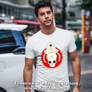 Мъжка тениска с щампа – Skull Mu