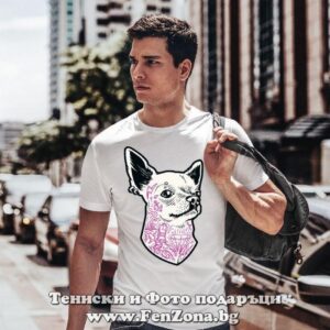 Мъжка тениска с щампа – Tattoo Chiwawa