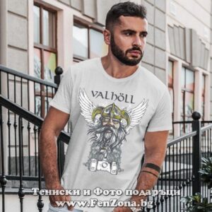 Мъжка тениска с щампа – Valhol