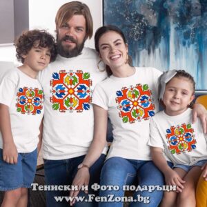 Семеен комплект тениски с народни мотиви 03
