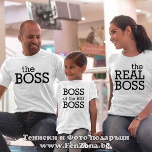 Семеен комплект с надпис The boss