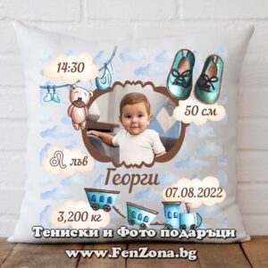 Бебешка възглавница - визитка - Модел 22-10