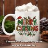 Чаша - Подарък за Коледа с надпис Merry Christmas, Коледна чаша