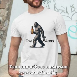 Мъжка тениска с надпис Toni Wolker - Image 3