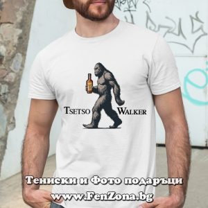 Мъжка тениска с надпис Tsetso Walker - Image 2