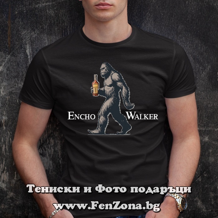 Мъжка тениска с надпис Encho Walker - Image 2