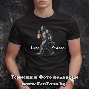 Мъжка тениска с надпис Ilko Walker - Image 2