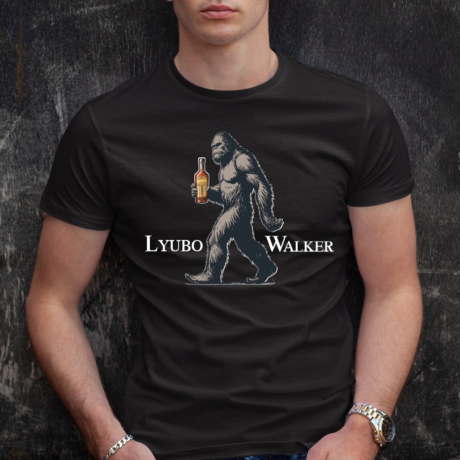 Мъжка тениска с надпис Lyubo Walker - Image 2