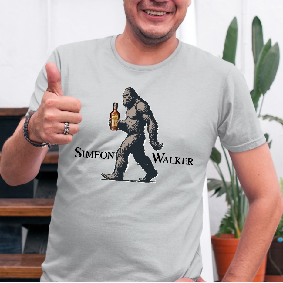 Мъжка тениска с надпис Simeon Walker, Подарък за Симеоновден