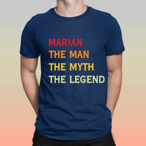 Мъжка тениска с надпис Marian The legend, Подарък за имен ден