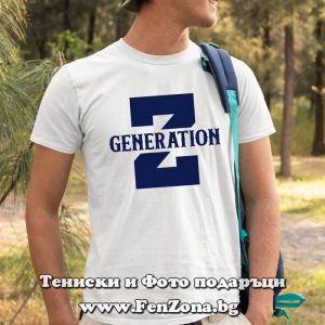 Мъжка тениска с надпис Z generation - Image 2