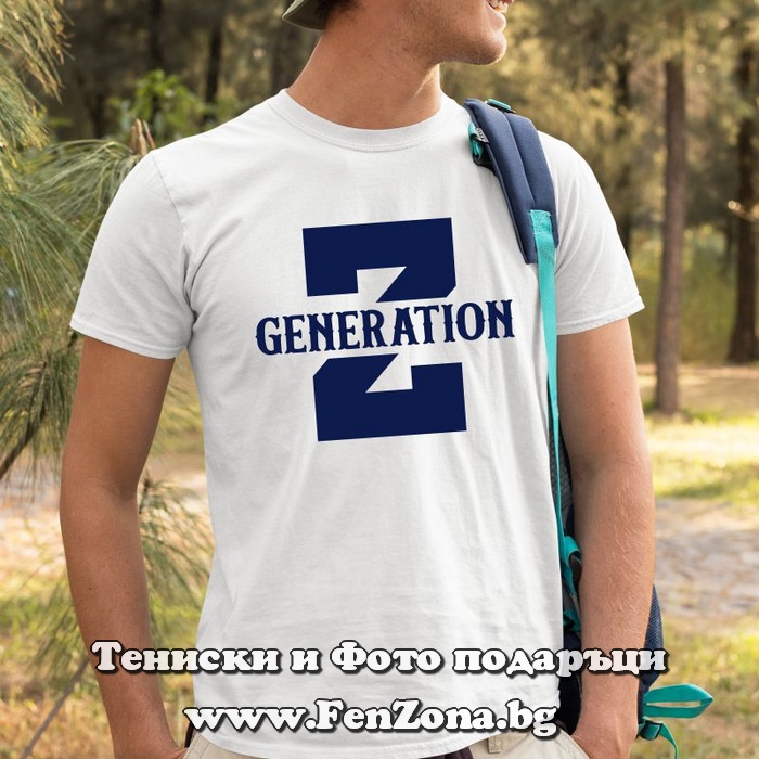 Мъжка тениска с надпис Z generation - Image 2